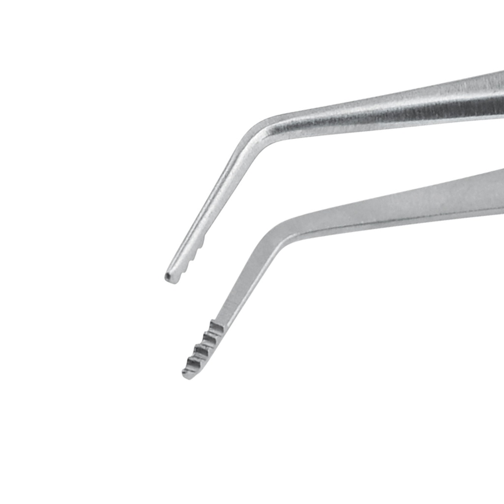 Kapsel suturpincet Fuchs, 7 cm, 2x5 tænder.